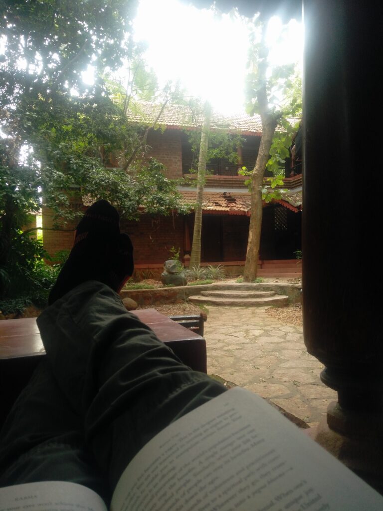 Reading a Book, Fireflies Ashram, Shwetha Krish, ShoePenLens